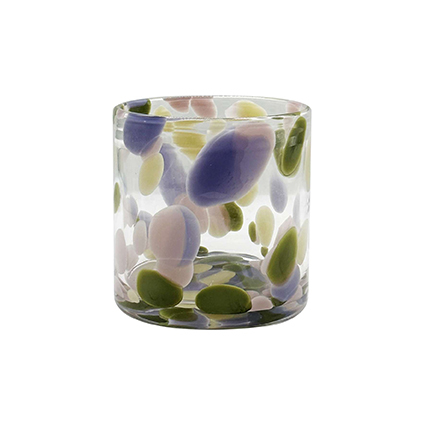 Coloured Glass Candle Holders