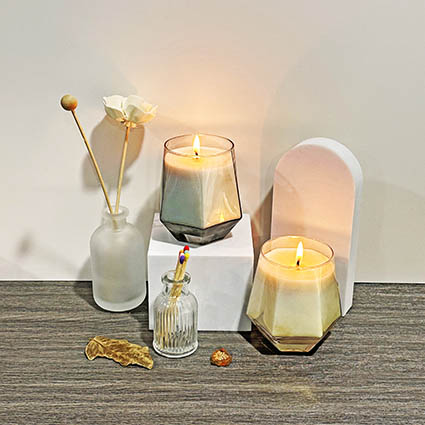 Clear Glass Candle Holders